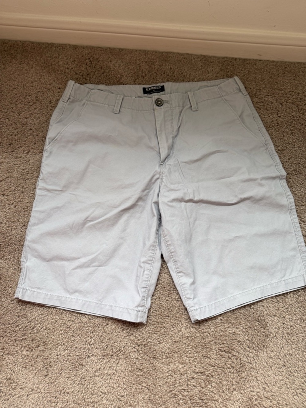 Express men's shorts gray 32 waist